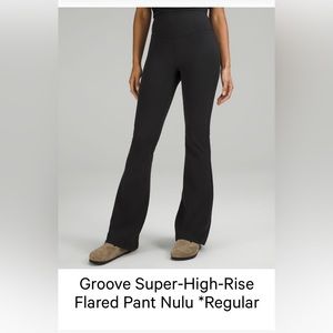 Lululemon Authentic Groove Super High Rise Flared Pant Nulu